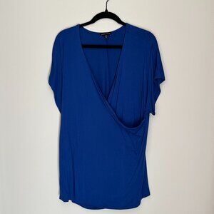 Royal Blue Universal Standard SS Cross Top